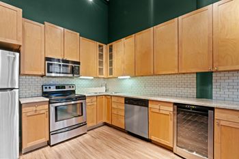 Maple cabinetry